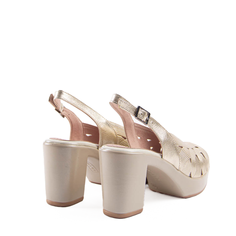 SANDALIA SALON CIRCULOS ORO 20122