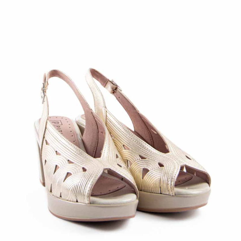 SANDALIA SALON CIRCULOS ORO 20122