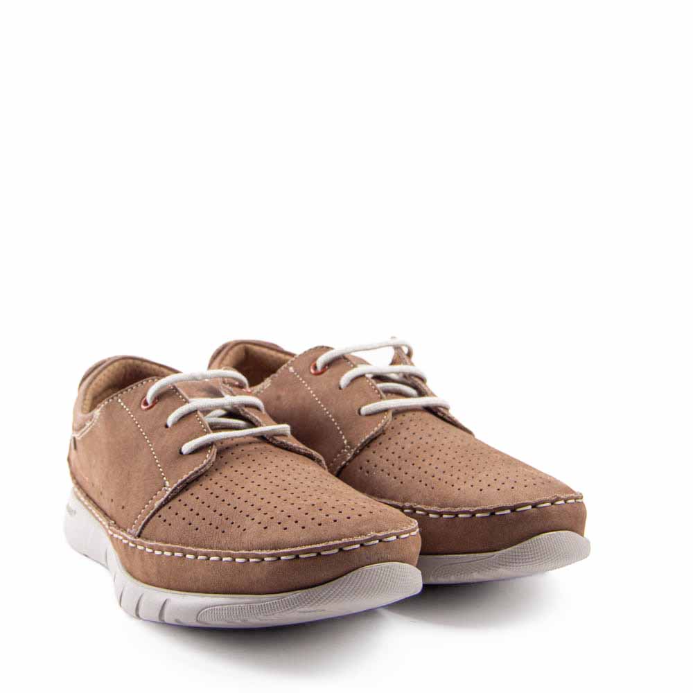 ZAPATO CORDON PICADO TAUPE 3990S