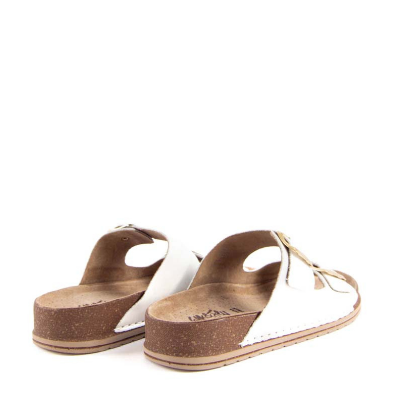 SANDALIA BIO DOBLE HEBILLA PERLA 47810