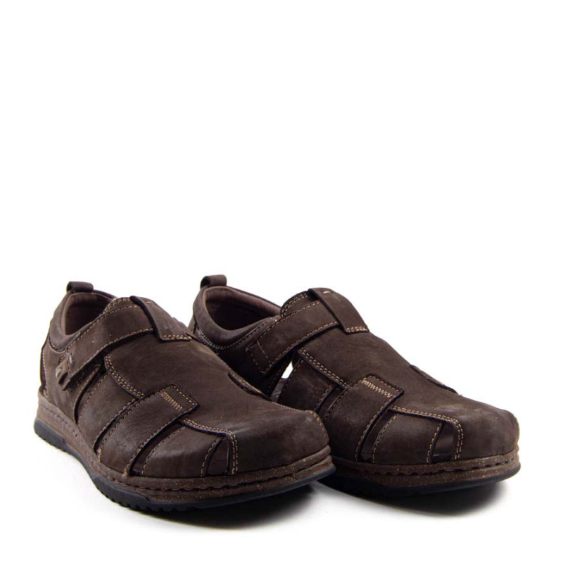 SANDALIA CERRADA VELCRO MORO 40760