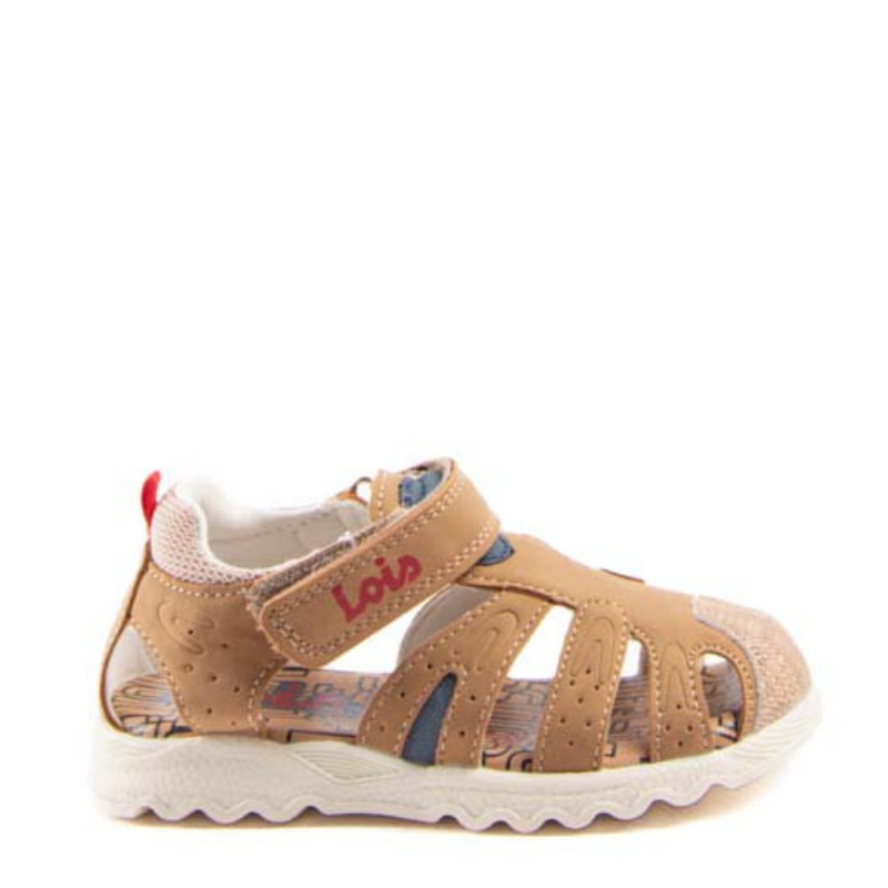 SANDALIA VELCRO TALON CAMEL 63277