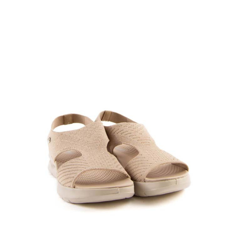 SANDALIA CUÑA AIR BEIGE ABZ28655