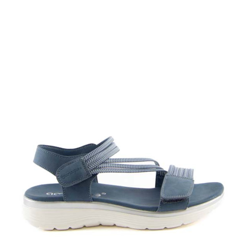 SANDALIA TIRAS ELASTICAS JEANS ABZ26591