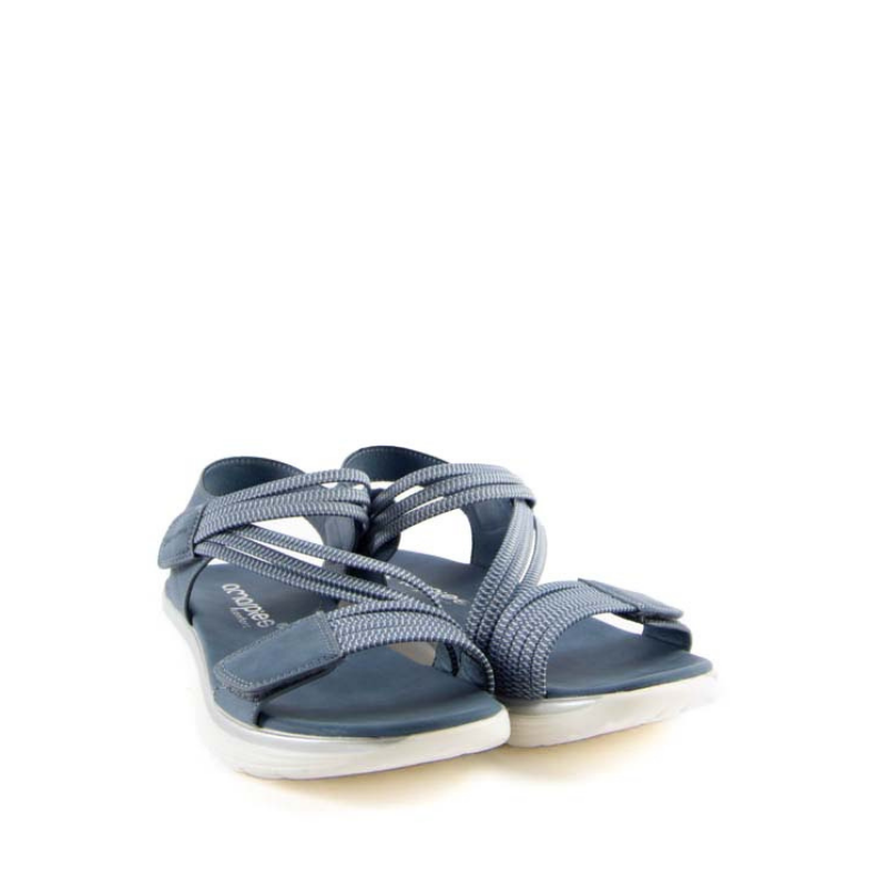 SANDALIA TIRAS ELASTICAS JEANS ABZ26591