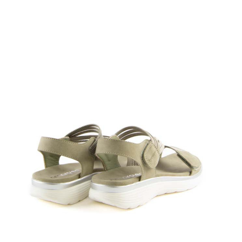 SANDALIA TIRAS ELASTICAS VERDE ABZ26591