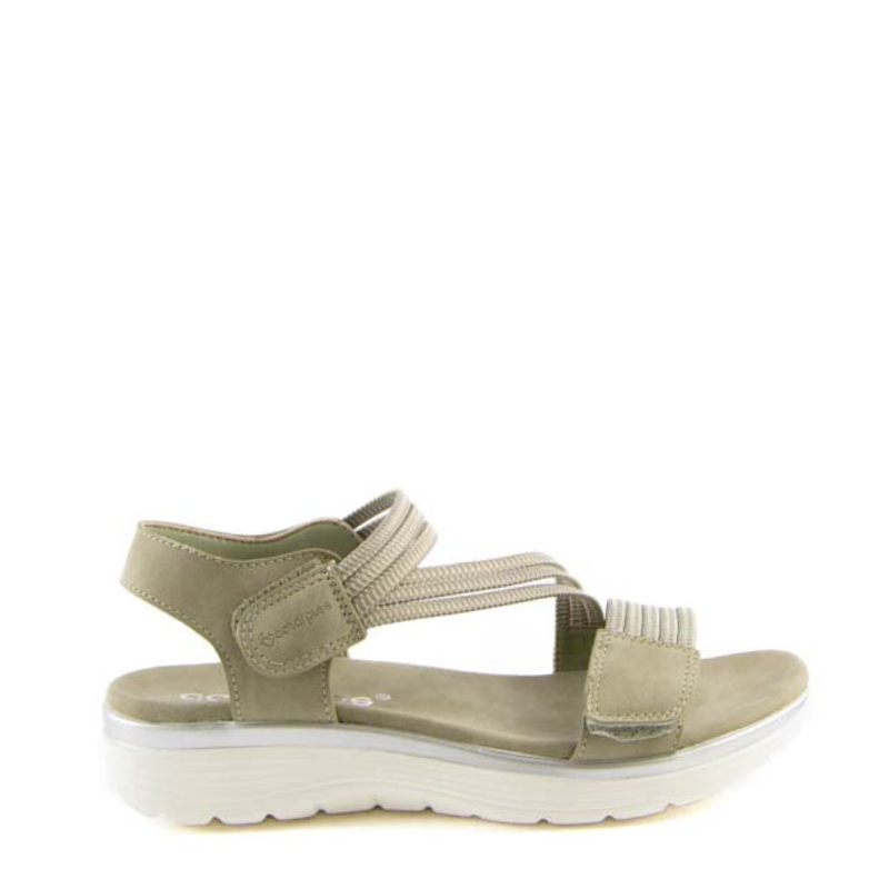 SANDALIA TIRAS ELASTICAS VERDE ABZ26591