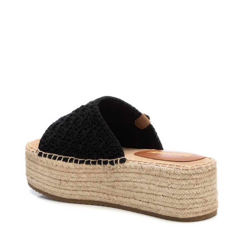 SANDALIA RAFIA VOLUMEN NEGRO 172459