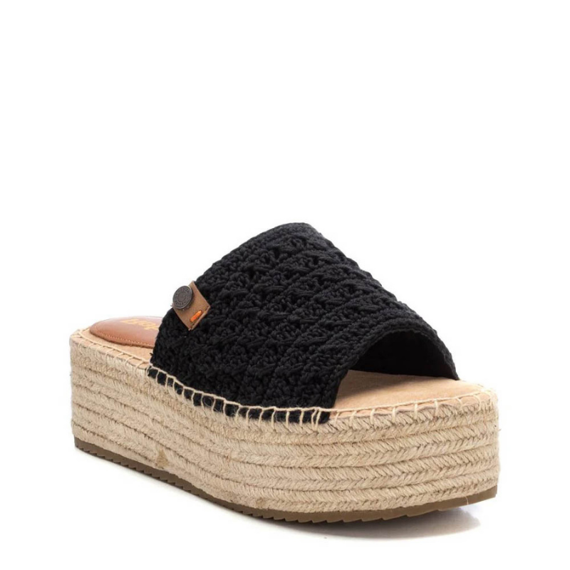 SANDALIA RAFIA VOLUMEN NEGRO 172459