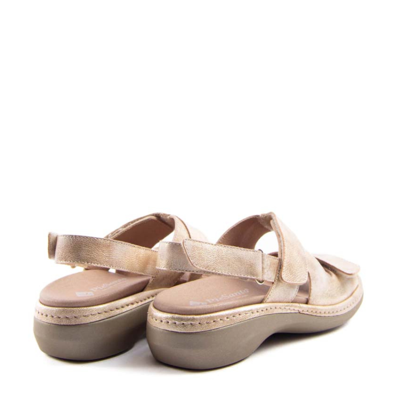 SANDALIA TRIPLE VELCRO BEIGE 250810