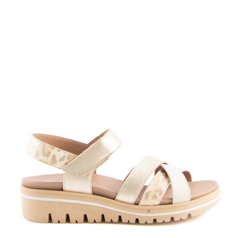 SANDALIA PALA TIRAS PLATINO 250784