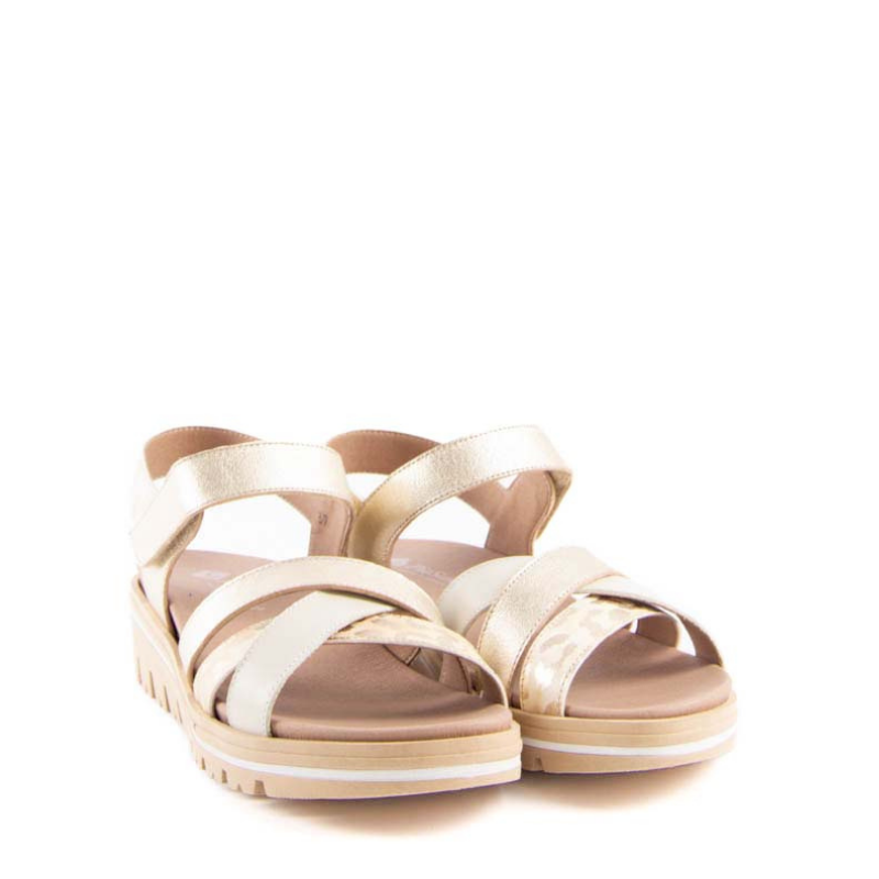 SANDALIA PALA TIRAS PLATINO 250784