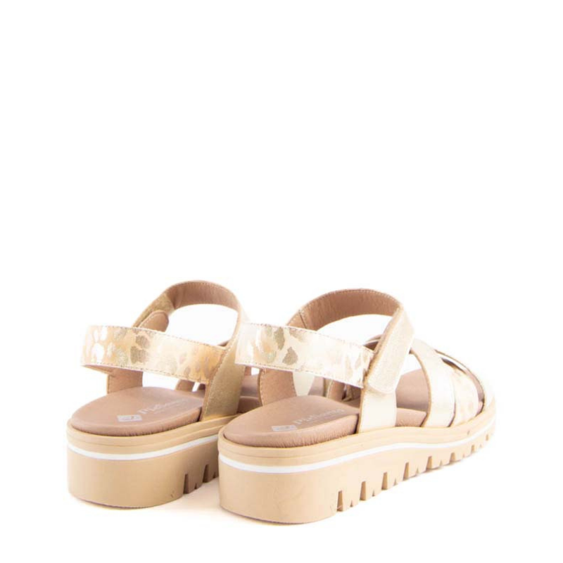 SANDALIA PALA TIRAS PLATINO 250784