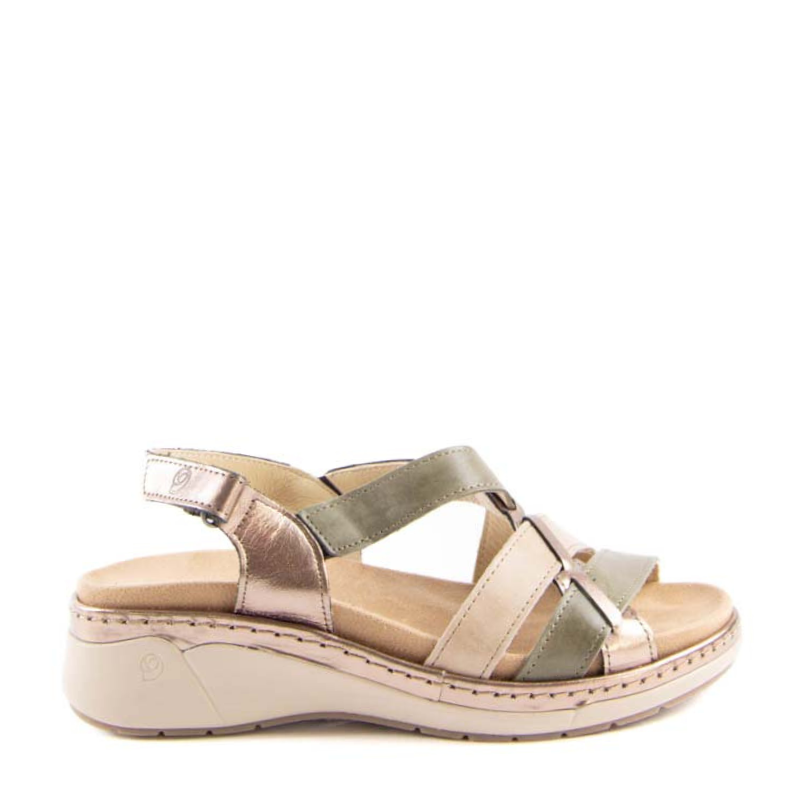 SANDALIA TIRAS COMBI PLATINO HUNTER 3316