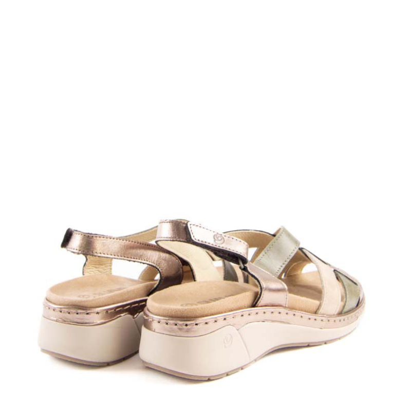 SANDALIA TIRAS COMBI PLATINO HUNTER 3316