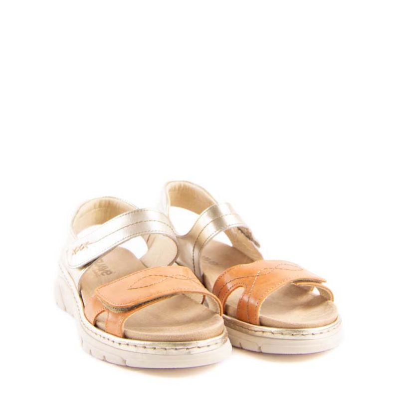 SANDALIA VELCROS ORO TIGER 3350