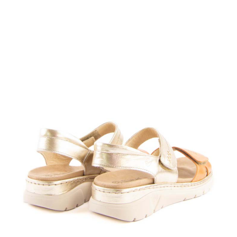 SANDALIA VELCROS ORO TIGER 3350