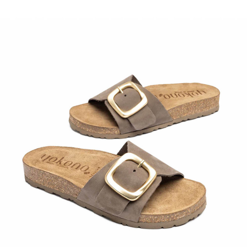 SANDALIA BIO PALA HEBILLA TABAC JERBA114