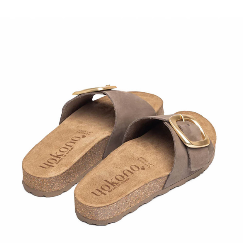 SANDALIA BIO PALA HEBILLA TABAC JERBA114