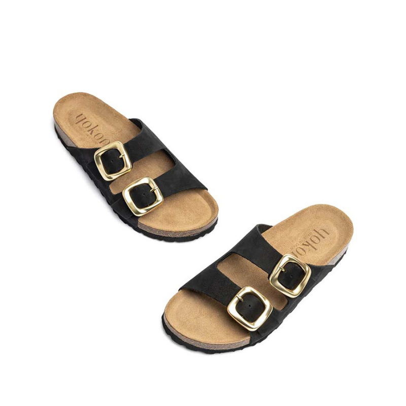 SANDALIO BIO HEBILLAS NEGRO GRANADA700