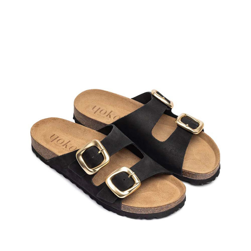 SANDALIO BIO HEBILLAS NEGRO GRANADA700