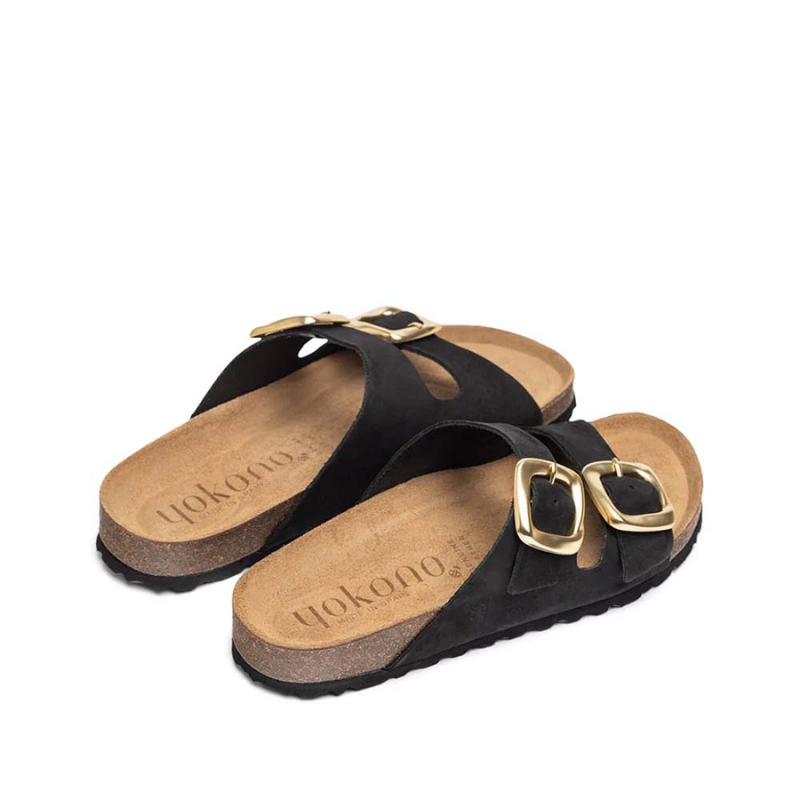 SANDALIO BIO HEBILLAS NEGRO GRANADA700