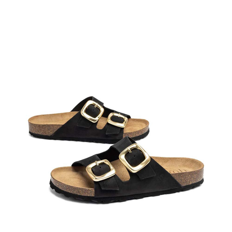 SANDALIO BIO HEBILLAS NEGRO GRANADA700