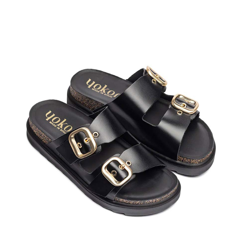 SANDALIA BIO DOBLE NEGRO TUNEZ130