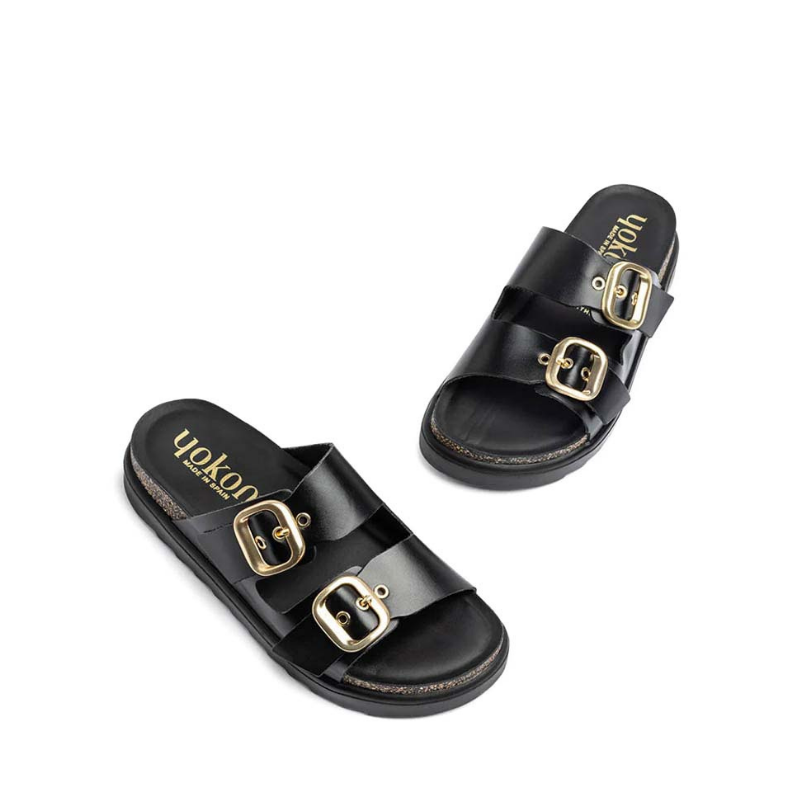 SANDALIA BIO DOBLE NEGRO TUNEZ130