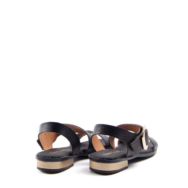 SANDALIA HEBILLA NEGRO 5629