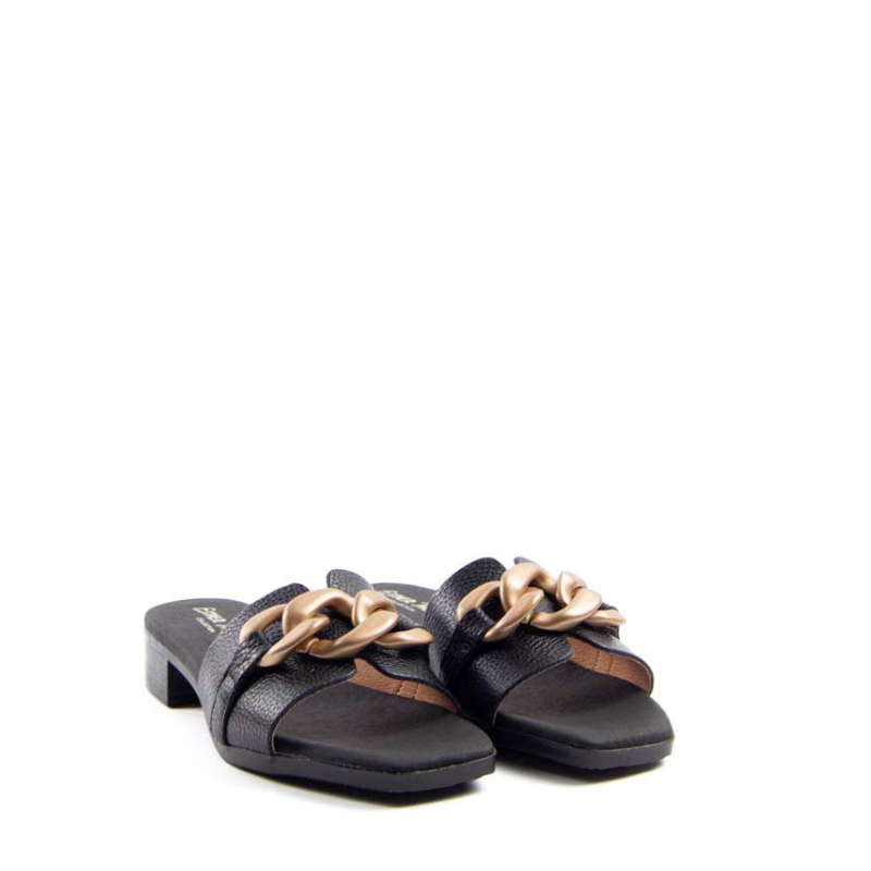 SANDALIA PALA CADENA NEGRO 5608