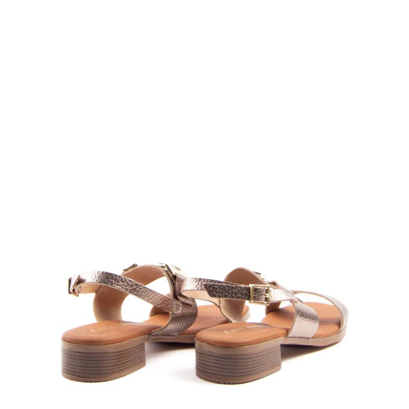 SANDALIA DOBLE TIRA APLIQUE CAVA 5606