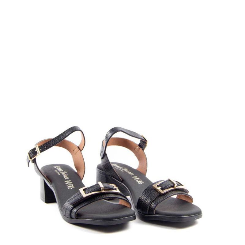 SANDALIA PALA APLIQUE NEGRO 5622