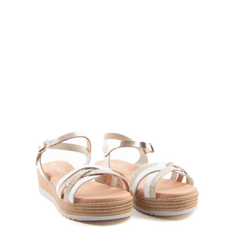 SANDALIA TIRAS COMBI BLANCO 5775