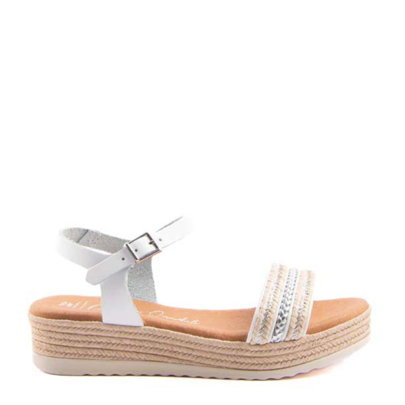 SANDALIA PALA TRENZA BLANCO 5779