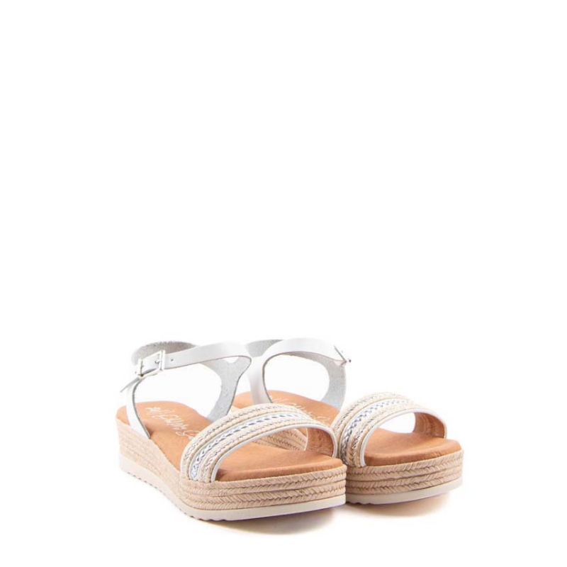 SANDALIA PALA TRENZA BLANCO 5779
