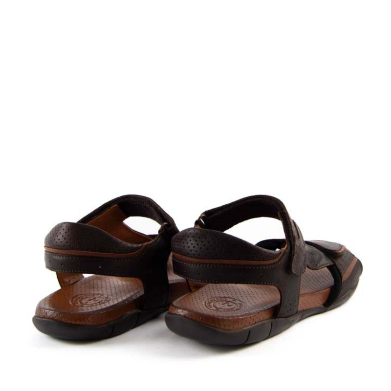 SANDALIA VELCROS MARRON 858