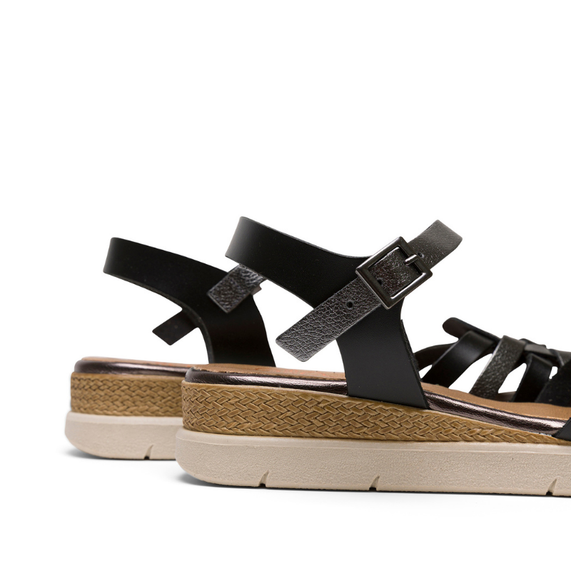 CANGREJERA CUÑA NEGRO PLOMO 3152