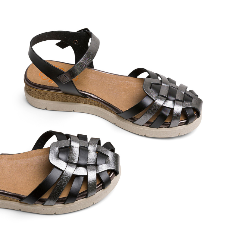 CANGREJERA CUÑA NEGRO PLOMO 3152