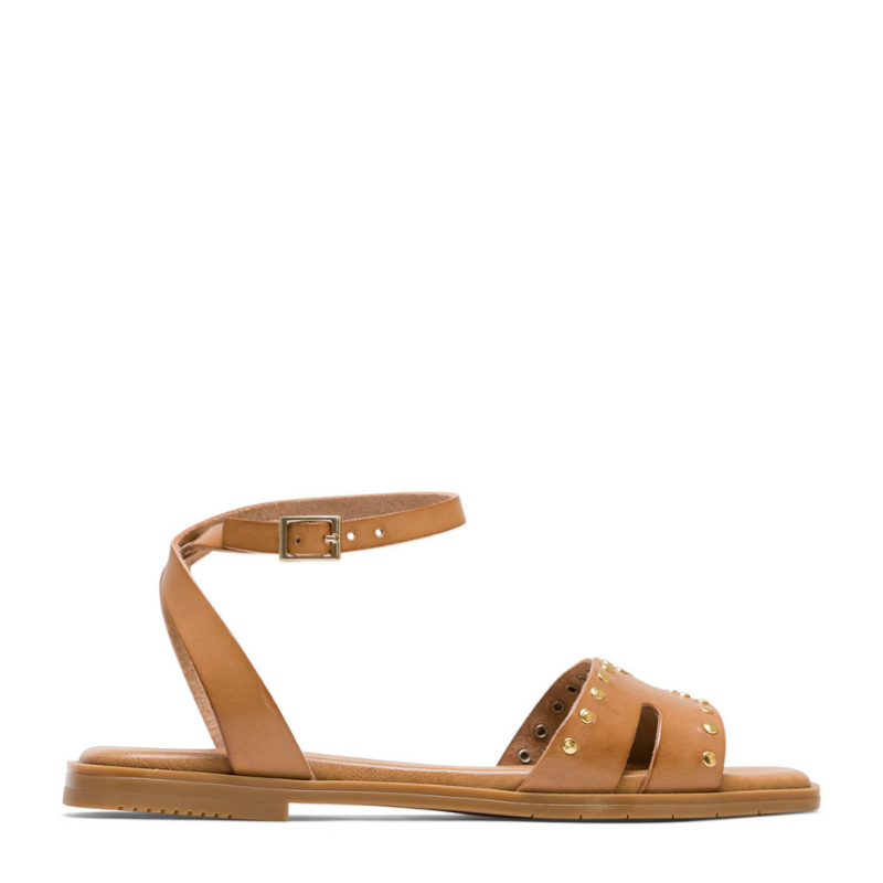 SANDALIA PULSERA TACHAS TAUPE 3116