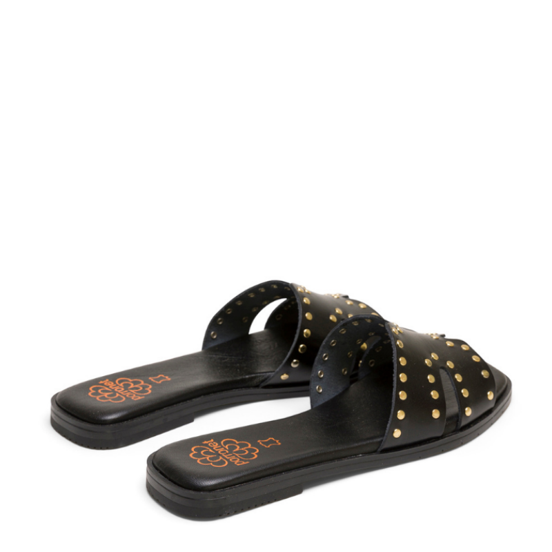 SANDALIA PALA H TACHAS NEGRO 3115