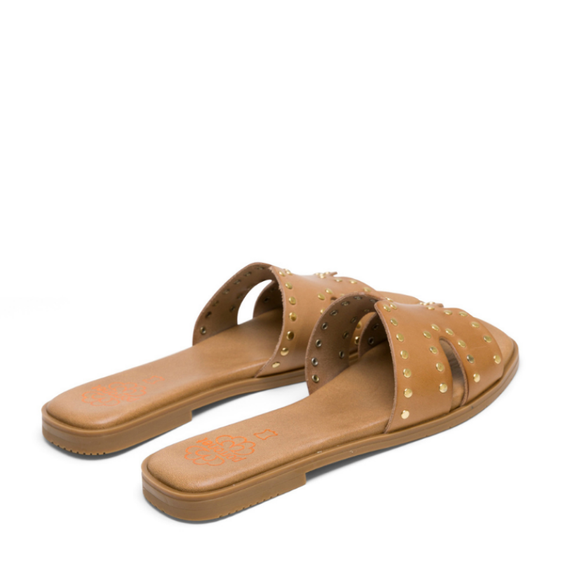 SANDALIA PALA H TACHAS TAUPE 3115