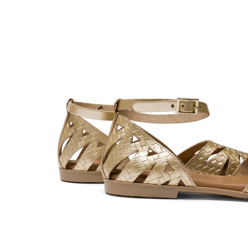 SANDALIA CANGREJERA ORO 3101