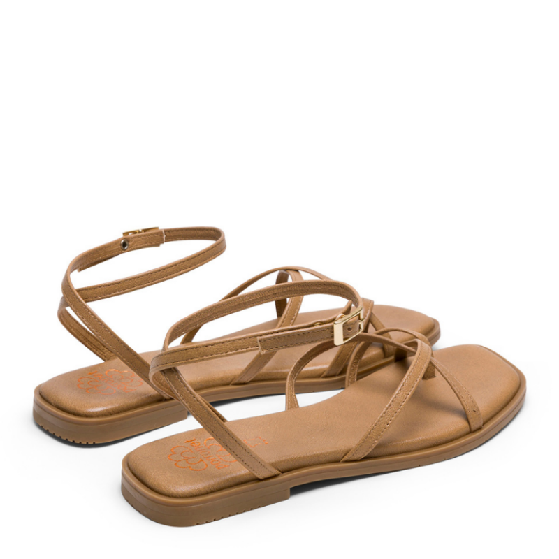 SANDALIA TIRAS DEDO TAUPE