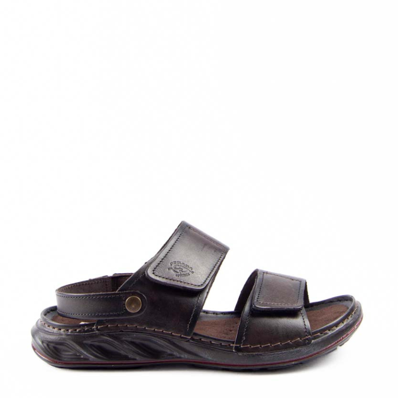 SANDALIA VELCROS BROWN 134104