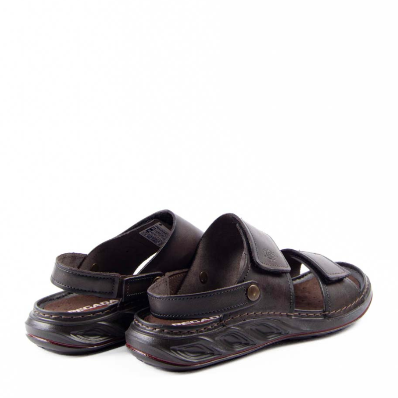 SANDALIA VELCROS BROWN 134104