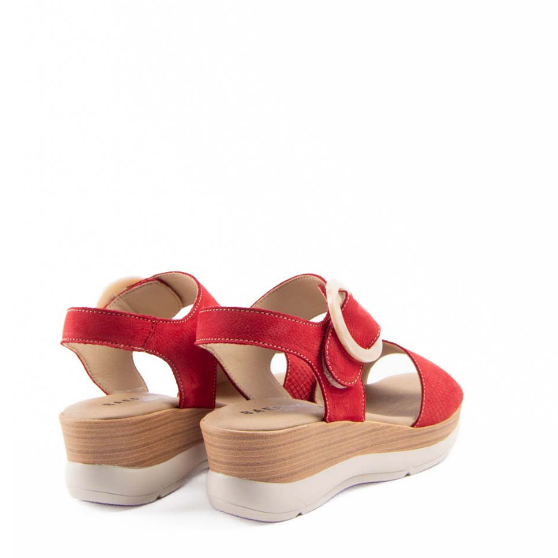 SANDALIA HEBILLA SNAKE ROJO 40200GSERP