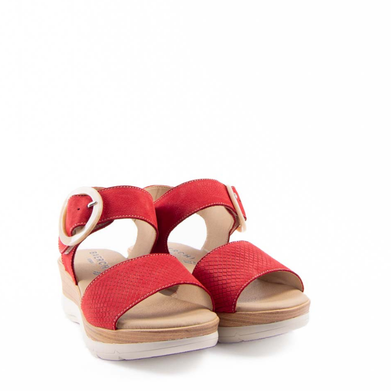 SANDALIA HEBILLA SNAKE ROJO 40200GSERP