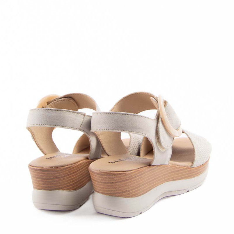 SANDALIA HEBILLA SNAKE BONE 40200GSERP