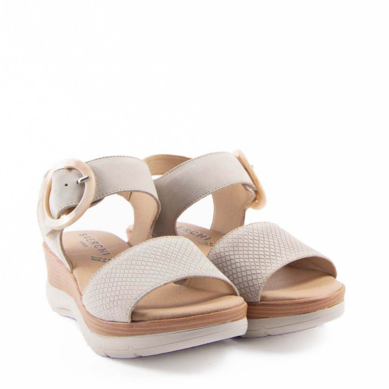 SANDALIA HEBILLA SNAKE BONE 40200GSERP